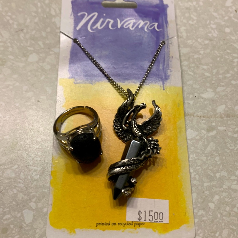 Dragon necklace and ring